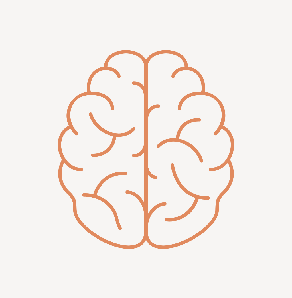 Logo depicting a vector-drawn brain
